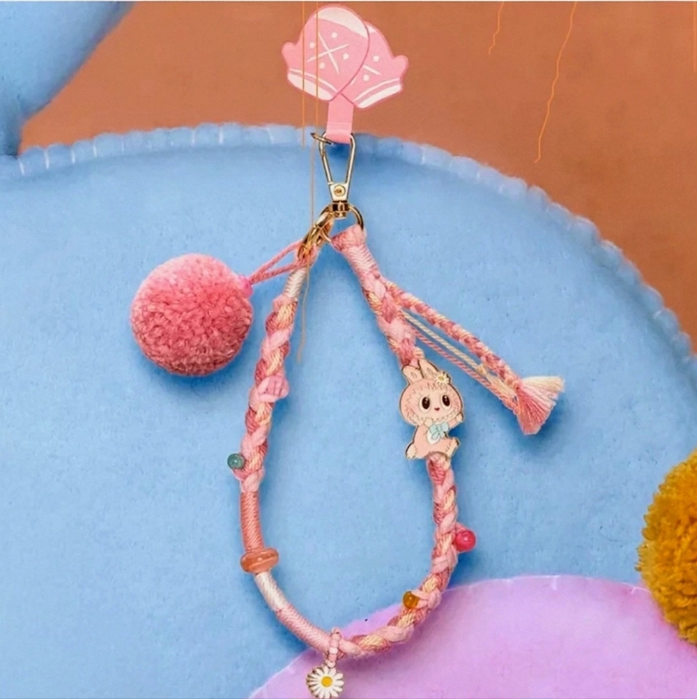 POP LAND EXCLUSIVE. THE MONSTERS LABUBU FALL INTO SWEATERS SERIES LANYARD Mokoko